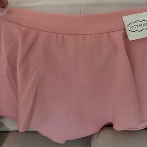Pink Scalloped Hem Skort